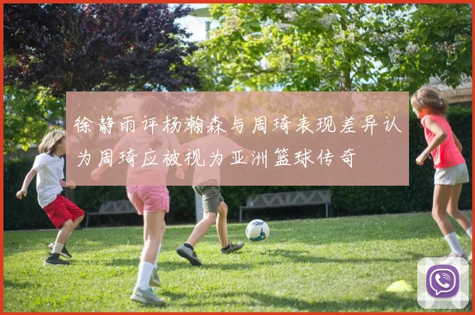 徐静雨评杨瀚森与周琦表现差异认为周琦应被视为亚洲篮球传奇